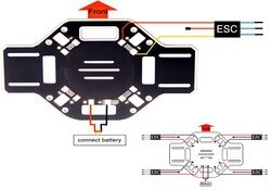 F450 Drone Gövde Kiti - İniş Takımı - Thumbnail