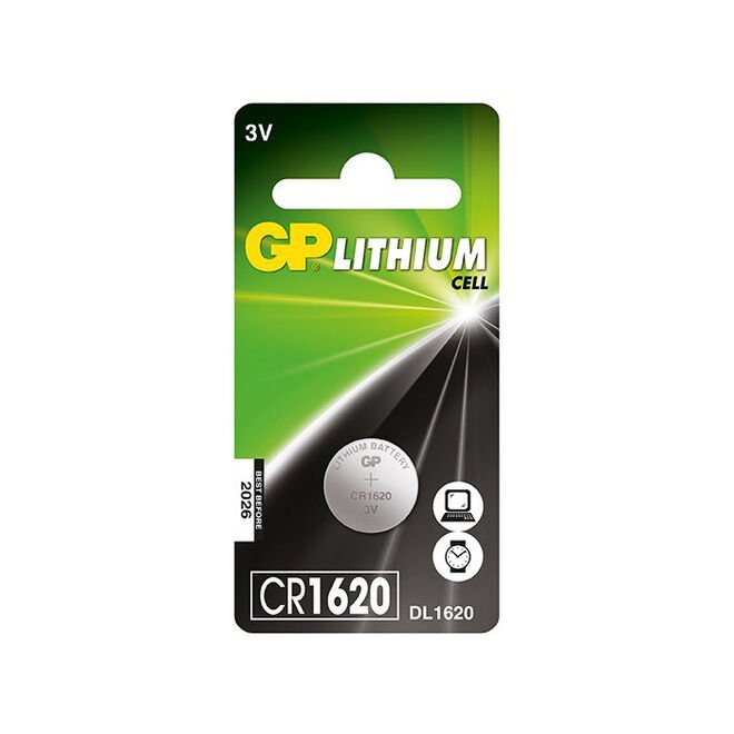 GP CR1620 3V Coin Cell Battery