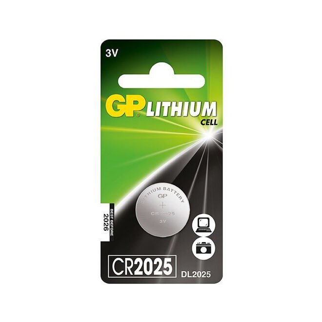 GP CR2025 3V Coin Cell Battery