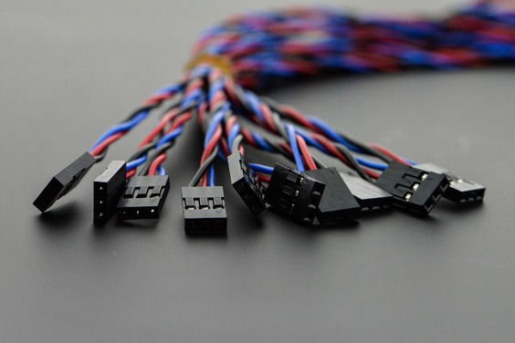 Gravity: Arduino için Analog Sensör Kablosu - 10'lu Paket