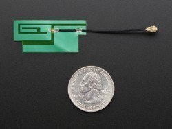 GSM/Hücresel Quad-Bant Anten - uFL Konektör -İnce Sticker Tip - Thumbnail
