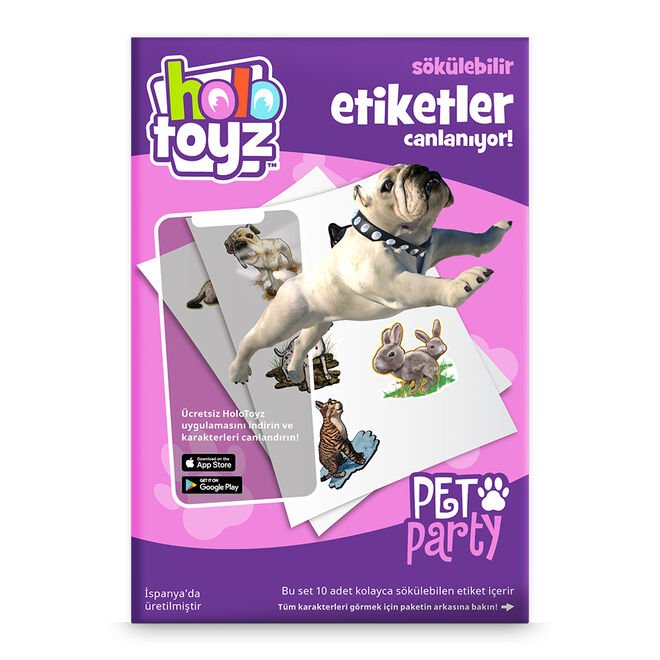 HoloToyz Sticker Pet Party AR Compatible Sticker