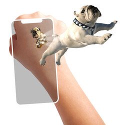HoloToyz Tattoo Pet Party AR Compatible Temporary Tattoo - Thumbnail