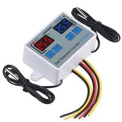 XK-W1088 İkili Dijital Sıcaklık Kontrollü Termostat - 220V/AC 1500W - Thumbnail