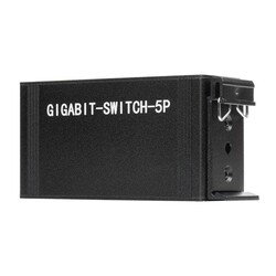 Industrial 5 Port Gigabit Ethernet Switch - DIN Rail Mounted - Thumbnail