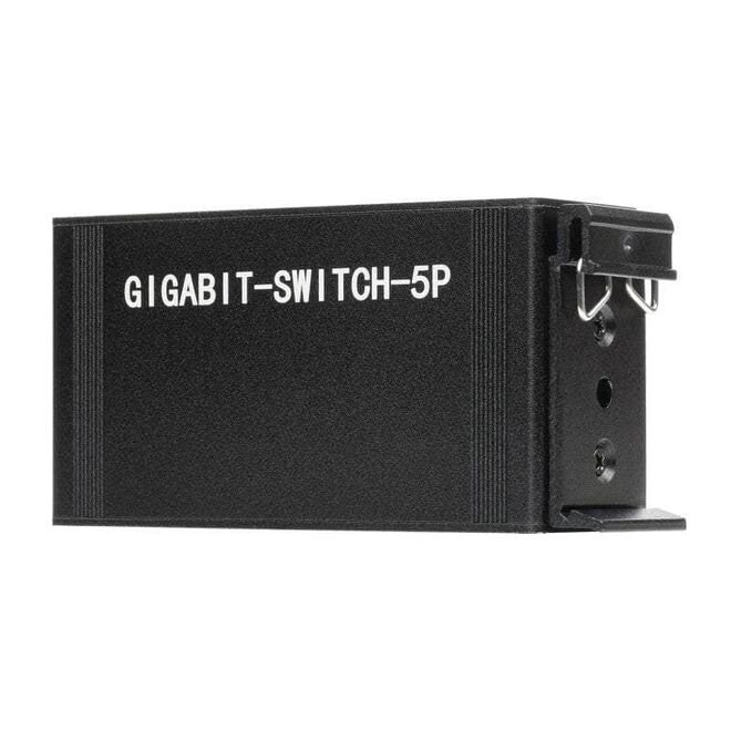 Industrial 5 Port Gigabit Ethernet Switch - DIN Rail Mounted