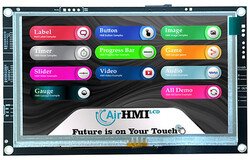 IR1024X600S101_E 10.1inch Resistive Touch Basic HMI Display - Thumbnail