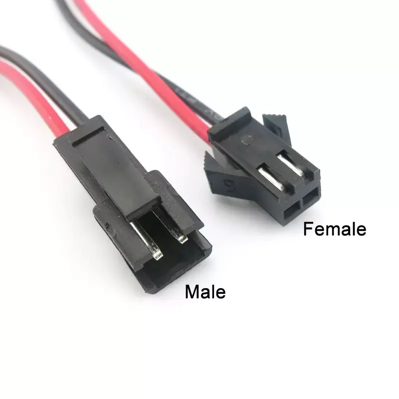 JST SM 2Pin Connector - 18AWG 20cm - Thumbnail