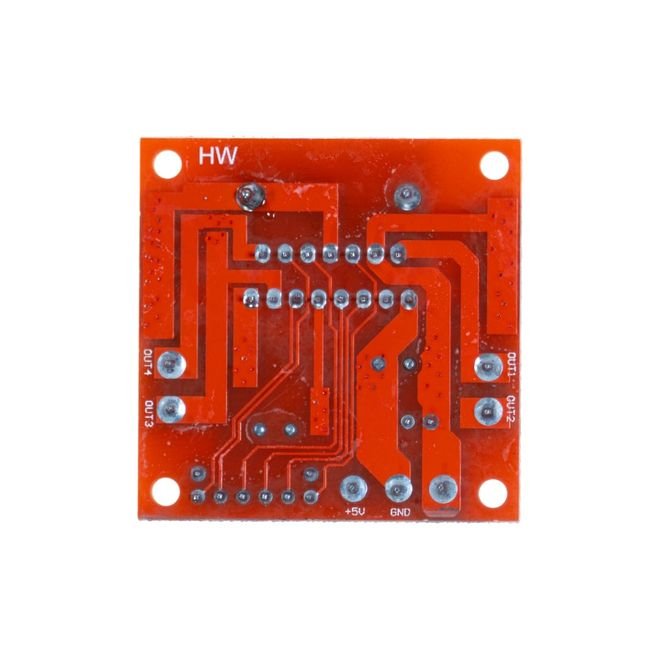 L298N Pair Motor Driver Board with Voltage Regulator(Red PCB)