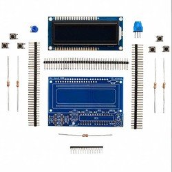 LCD Shield Kit w/ 16x2 Character Display (Blue - White) - Thumbnail
