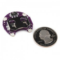 LilyPad Coin PCB - LilyPad CR2032 Battery Slot - Thumbnail