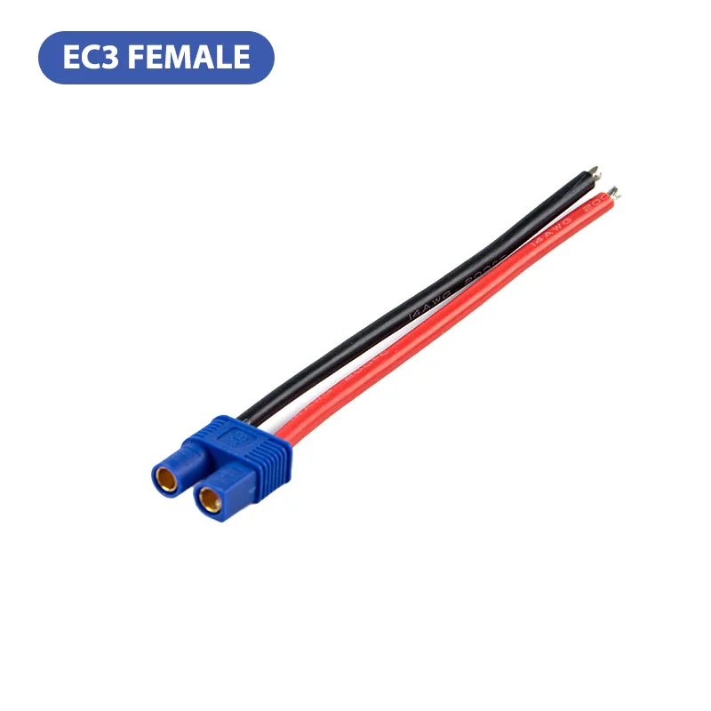 Lipo Battery iRobotistan EC3 Male Female Connector - 15cm 14AWG - Thumbnail