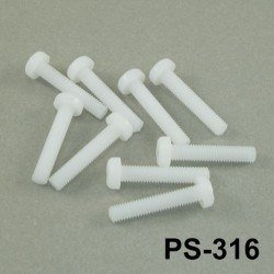M3x16 mm Plastik Vida - Thumbnail