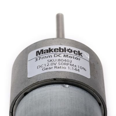 Makeblock için 37 mm DC Motor - 12 V / 50 RPM - 80402