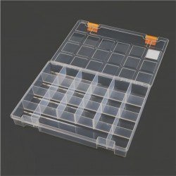 Mano Transparent Storage Box 11'' Classic Organizer - Thumbnail
