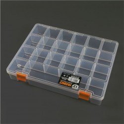 Mano Transparent Storage Box 13'' Classic Organizer - Thumbnail