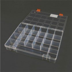 Mano Transparent Storage Box 13'' Classic Organizer - Thumbnail