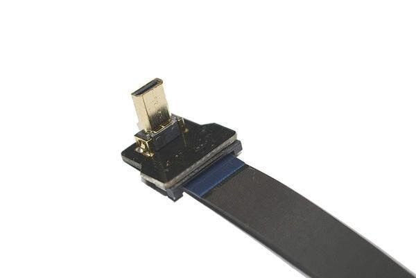 Micro HDMI Plug - Dik - Sağ (L tipi - DIY HDMI Kablo ile Birlikte Kullanılabilir)