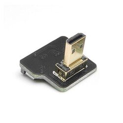 Micro HDMI Plug - Dik - Sağ (L tipi - DIY HDMI Kablo ile Birlikte Kullanılabilir) - Thumbnail