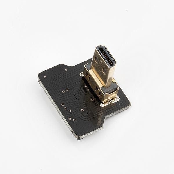 Micro HDMI Plug - Dik - Sol (L tipi - DIY HDMI Kablo ile Birlikte Kullanılabilir)