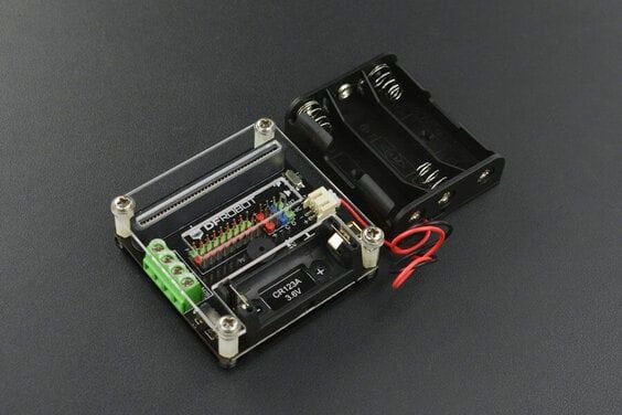 micro: IO-BOX Pin Genişletme Kartı (Dahili Li-ion Pil Yuvalı)