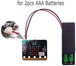 micro:bit 2 x AAA Battery Holder Box with Cable Cover On-Off - Thumbnail