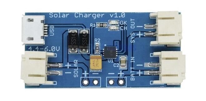 Mini Solar Li-Po Battery Charger Module
