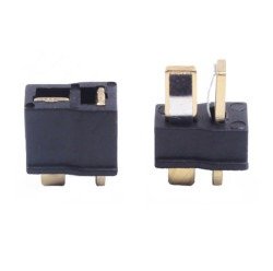 Mini T Plug Battery Connector Red (Male-Female Set) - Thumbnail