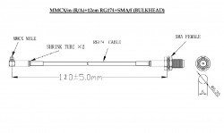 MMCX-SMA RF Interface Cable - Thumbnail