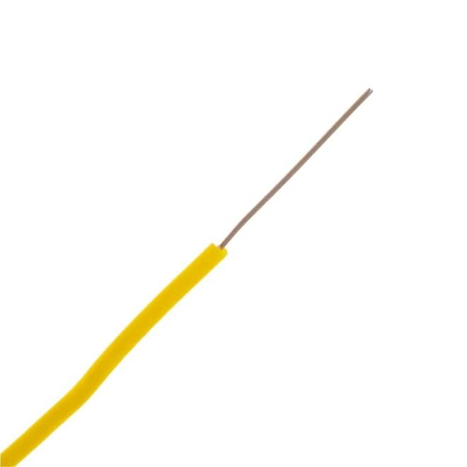 Montaj Kablosu Rulosu - 22AWG, 9mt, Tek Damar, Sarı
