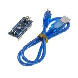 Nano Development Board Compatible with Arduino - USB Cable Gift - (USB Chip CH340) - Thumbnail