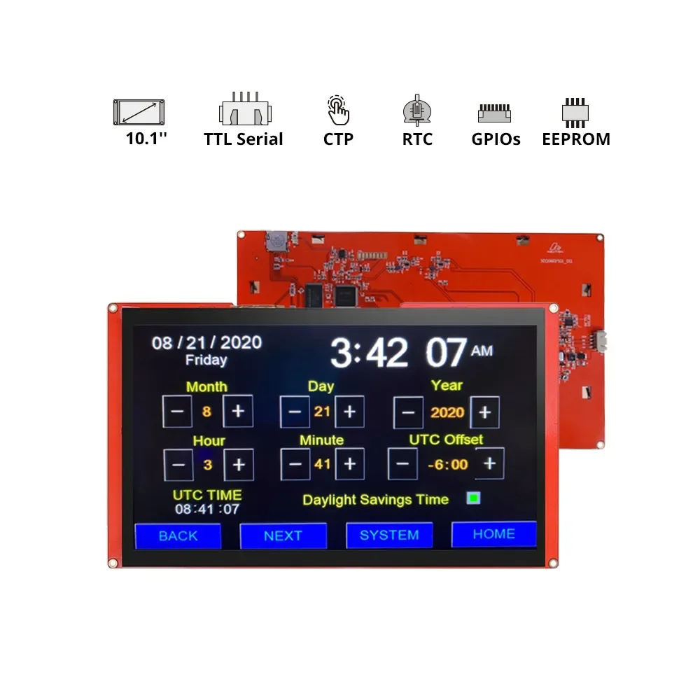 Nextion NX1060P101-011C-I - 10.1inç Intelligent Seri USART HMI Kapasitif Ekran - Thumbnail