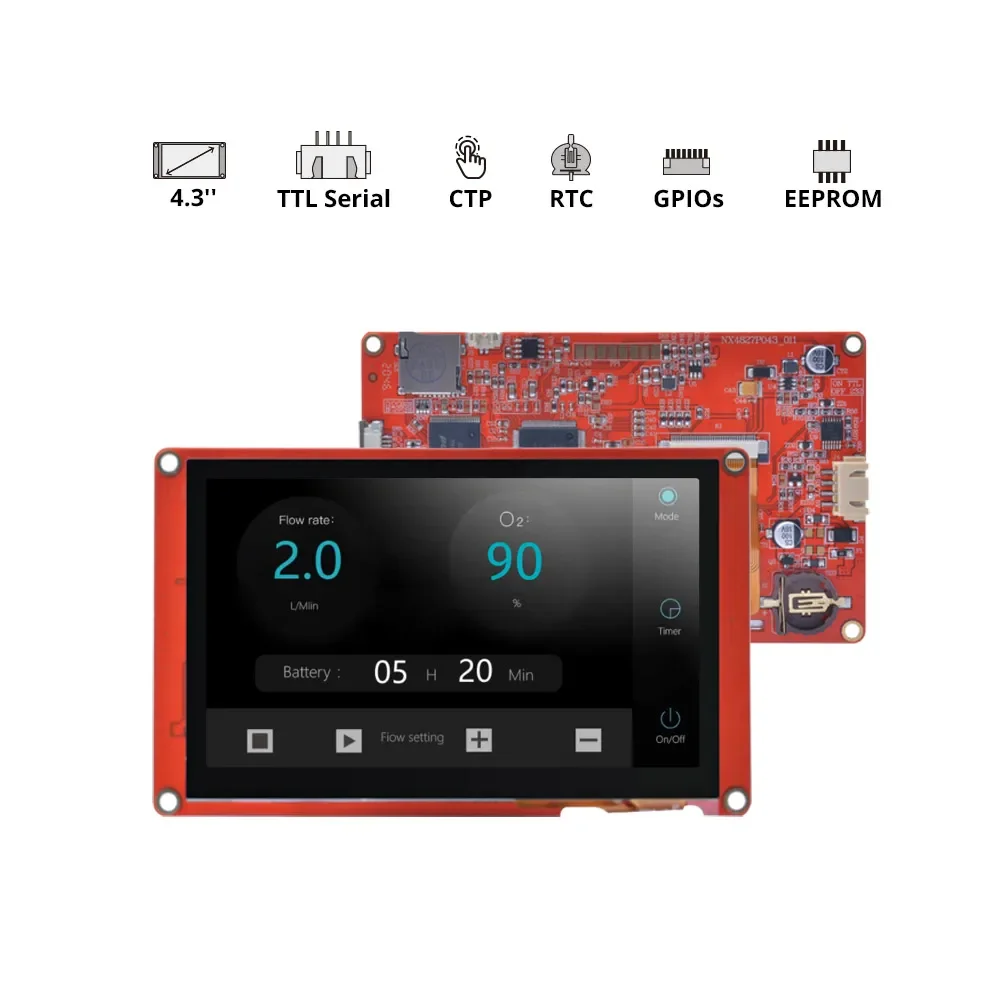 NX8048P050 – Nextion 5.0 inch Basic Series HMI Touch Screen
