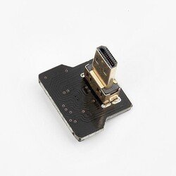Odseven DIY HDMI Cable Parts - Left Angle (L Bend) Micro HDMI Plug - Thumbnail