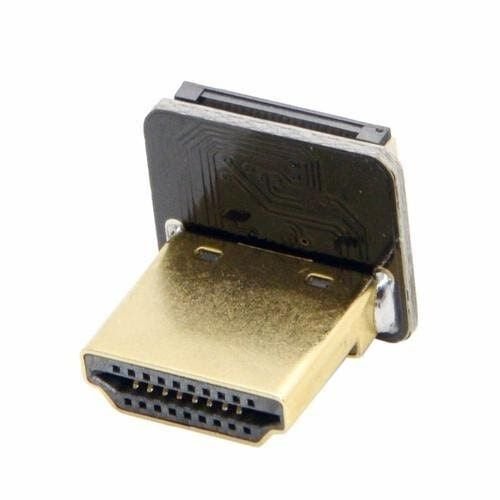 Odseven DIY HDMI Cable Parts - Right Angle (R bend) HDMI Plug Adapter 