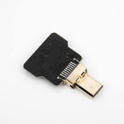 Odseven DIY HDMI Cable Parts - Straight Micro HDMI Plug Adapter - Thumbnail