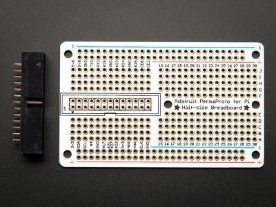 PermaProto Stripboard compatible with Raspberry Pi (Half Size)