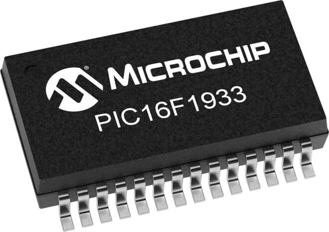 PIC16F1933 I/SS SMD 8-Bit 32MHz Microcontroller SSOP28