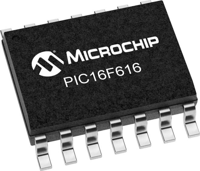 PIC16F616 I/SL SMD SOIC-14 8-Bit 20MHz Mikrodenetleyici