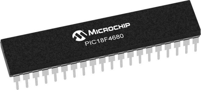 PIC18F4680 I/P DIP-40 8-Bit 40MHz Microcontroller