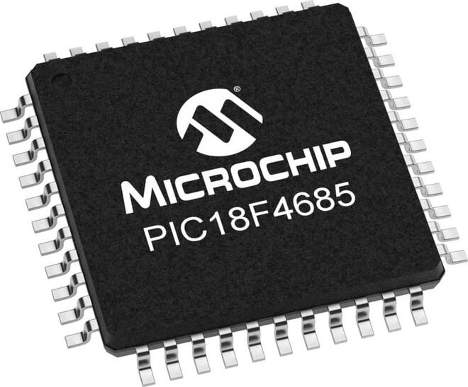 PIC18F4685 I/PT SMD TQFP-44 8-Bit 40MHz Microcontroller