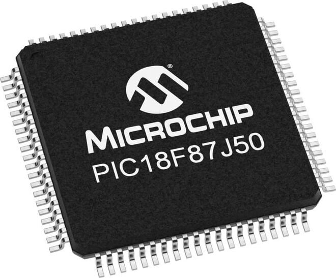 PIC18F87J50 I/PT SMD 8-Bit 48MHz Microcontroller TQFP-80