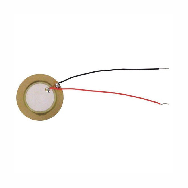 Piezo Disk - With Cable - 15mm Diameter