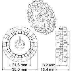 Pololu Wheel 42×19mm Pair - Thumbnail