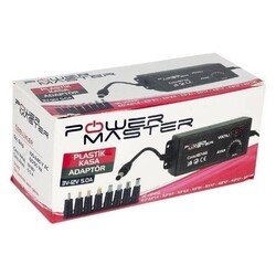 Power Master 3 V-12 V 5 A Çok Uçlu Ayarlı Kademeli Adaptör - Thumbnail