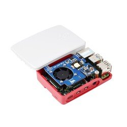 Power over Ethernet HAT (D) for Raspberry Pi 3B+, 4B, 802.3af-compliant, Official case compatible - Thumbnail
