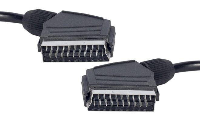 Powermaster Scart Scart Standard Cable 1.2m 7mm Boxed