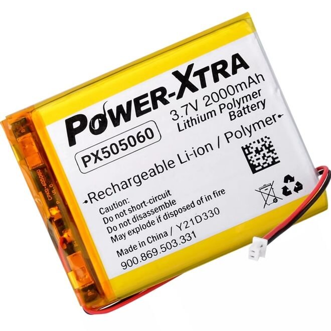 PX505060 3.7V 2000 mAh Li-Polymer Battery Circuit-Socket