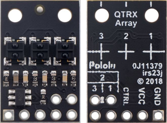QTRX-HD-03RC 3'lü Çizgi Algılama Sensörü (Sık Sensör Dizilimli)