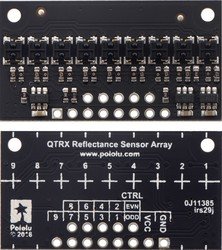 QTRX-HD-09A 9'lu Çizgi Algılama Sensörü (Sık Sensör Dizilimli) - Thumbnail